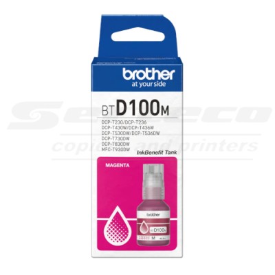 Tinta Original Brother BTD100M Magenta